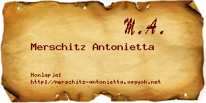 Merschitz Antonietta névjegykártya